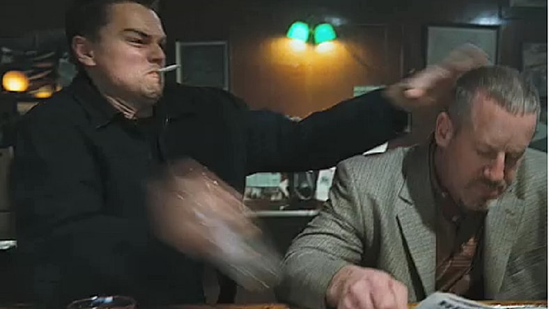 Leo The Departed glass smash