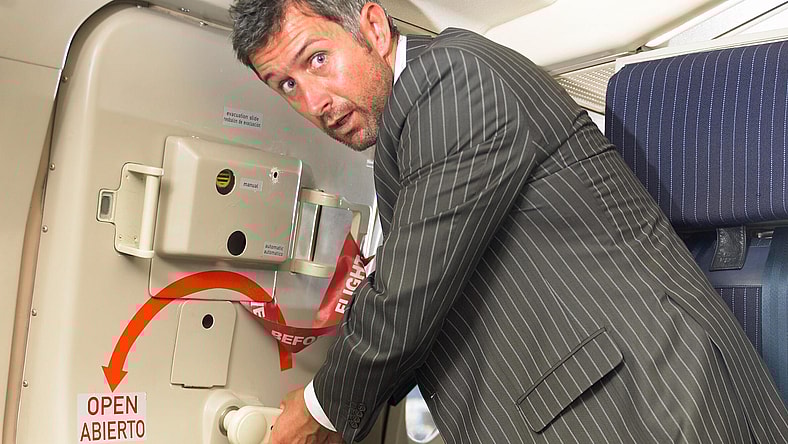 Man on Plane