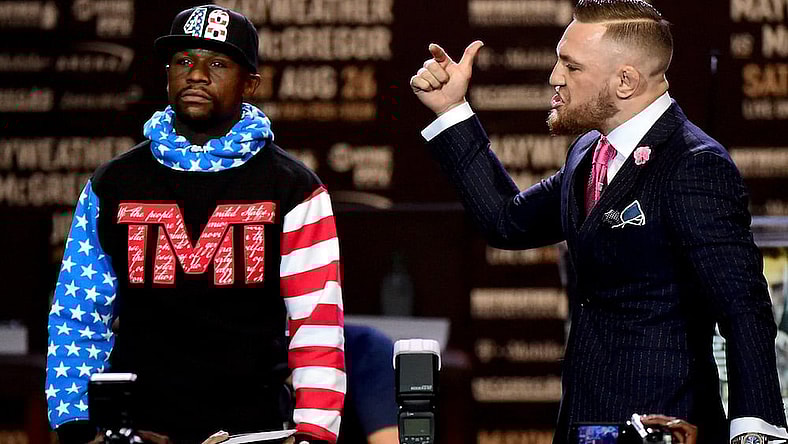 mcgregor mayweather presser