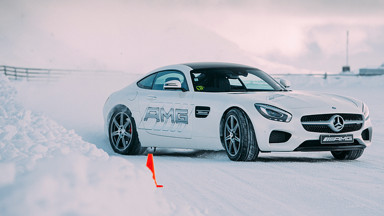 Mercedes AMG Ice Driving