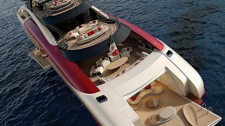 The M60 SeaFalcon Sport Yacht (Courtesy of Mondomarine Engineering)