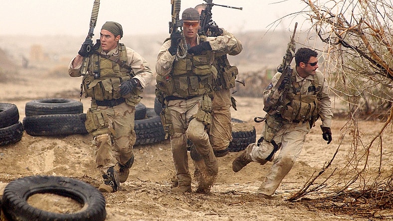 Navy SEALs in training