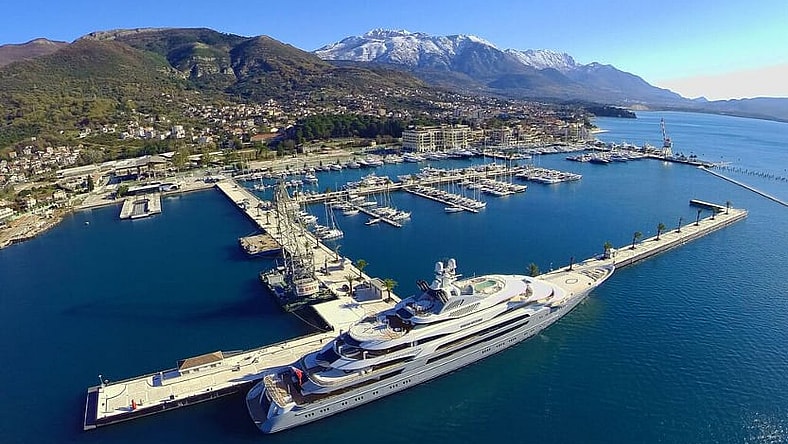 The world's largest superyacht berth is over 800 feet long