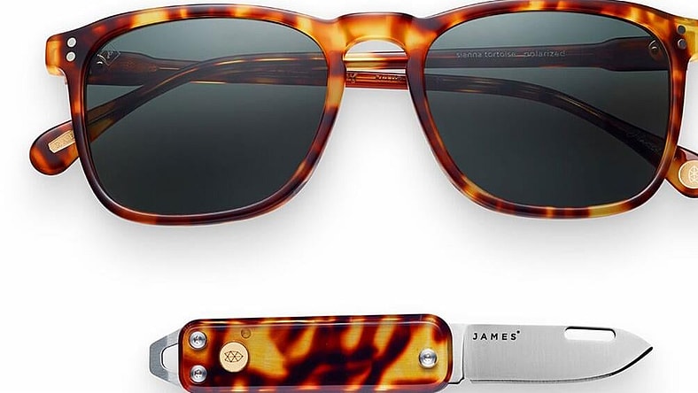raen james brand sunglasses knife promo