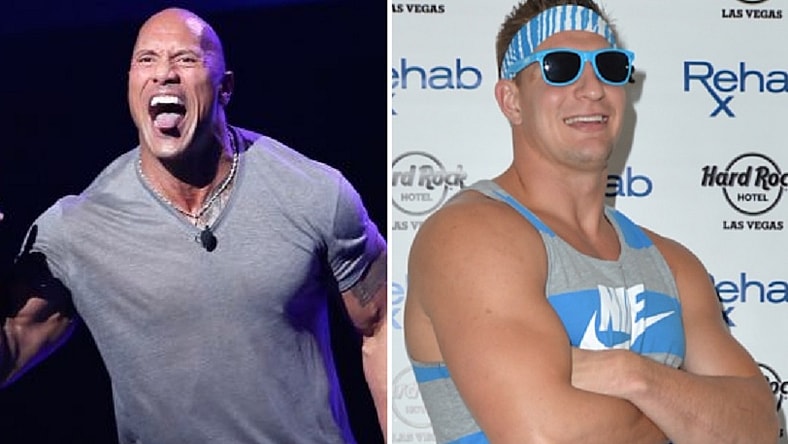 The Rock and Gronk