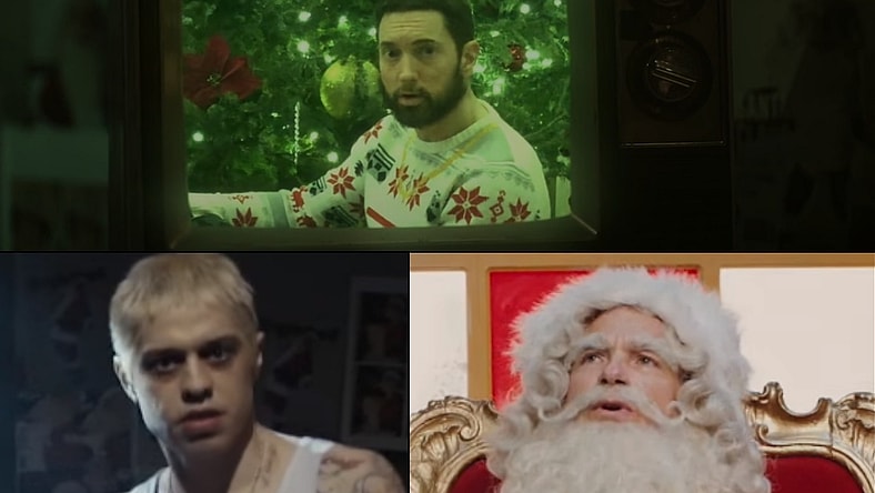 Top: Eminem. Bottom left
