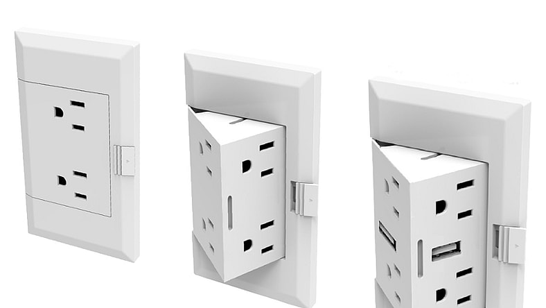 theOUTlet is a slick pop-out power solution