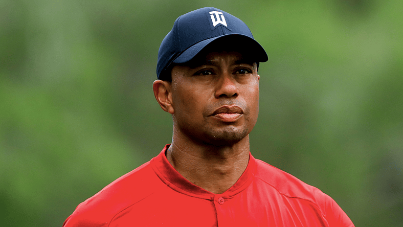 Tiger Woods in 2018 at the Valspar Championship at Innisbrook Resort Copperhead Course on March 11