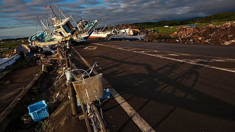 Tsunami aftermath 2011 AP
