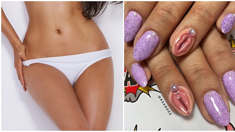 vagina nails split