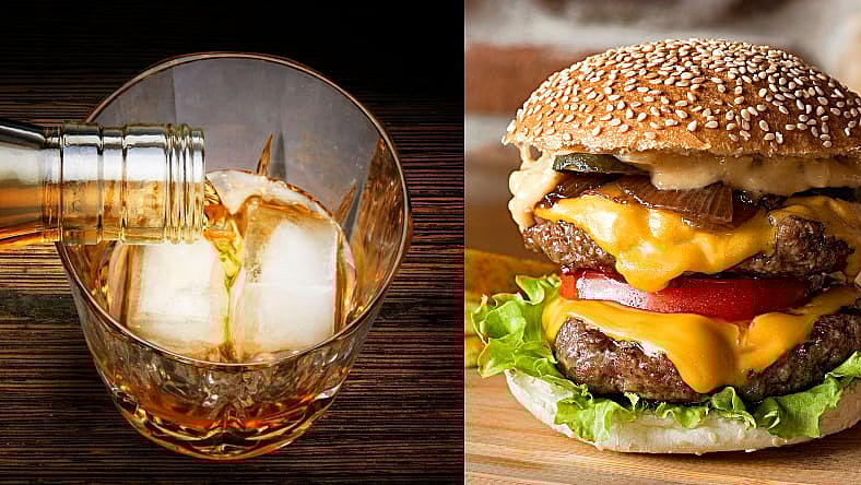 whiskey burger promo