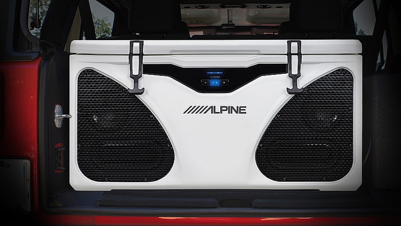Alpine's In-Cooler Entertainment system (Photo: Alpine Electronics of America)
