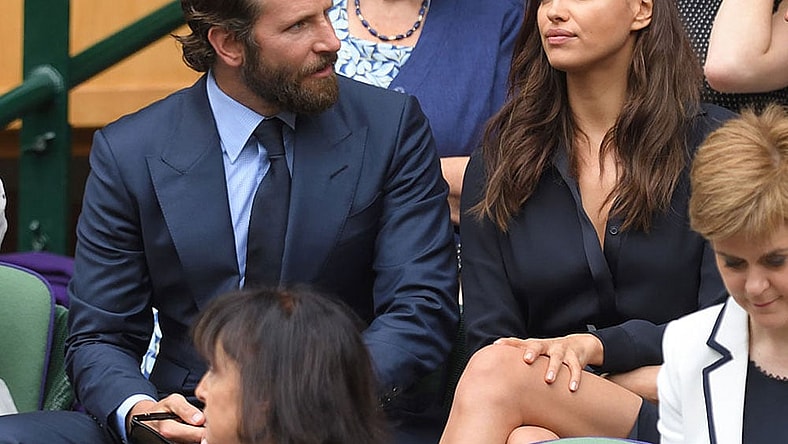 Bradley Cooper and Irina Shayk at Wimbledon (Photo: Getty Images)