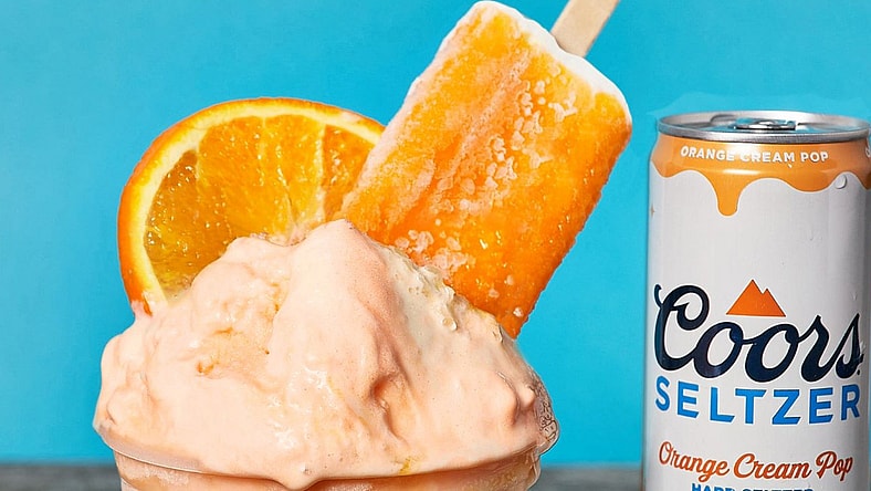Coors x Tipsy Scoop Orange Cream Pop Ice Cream Promo 1