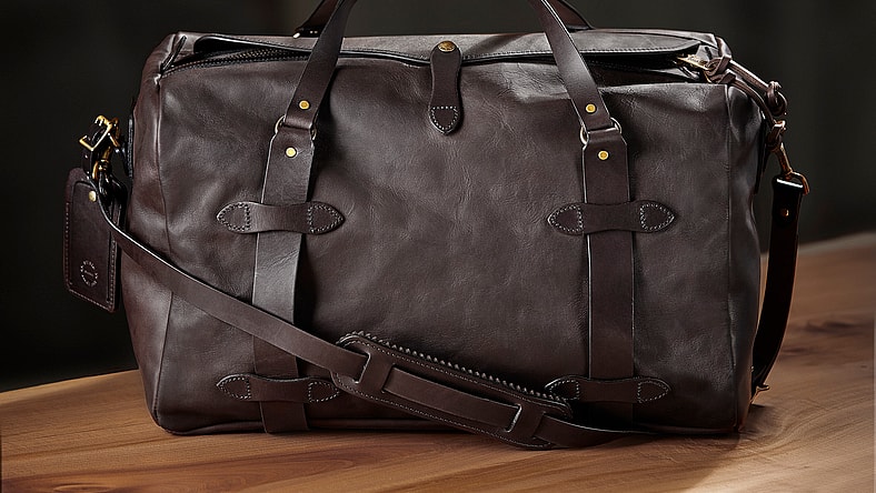 Filson's Weatherproof Collection Medium Duffle (front view) $950.jpg
