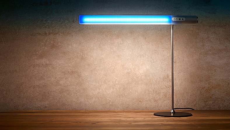 The HEAVN One visual caffeine smart sunlight desk lamp (Photo: HEAVN)