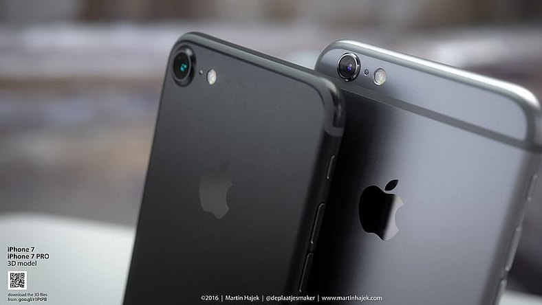 A 3D rendering of the iPhone 7 and PRO models (Photo: Martin Hajek)