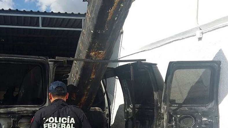 Mexico drug cannon AP