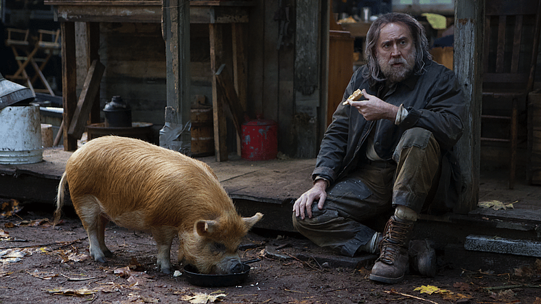 nicolas cage in PIG trailer