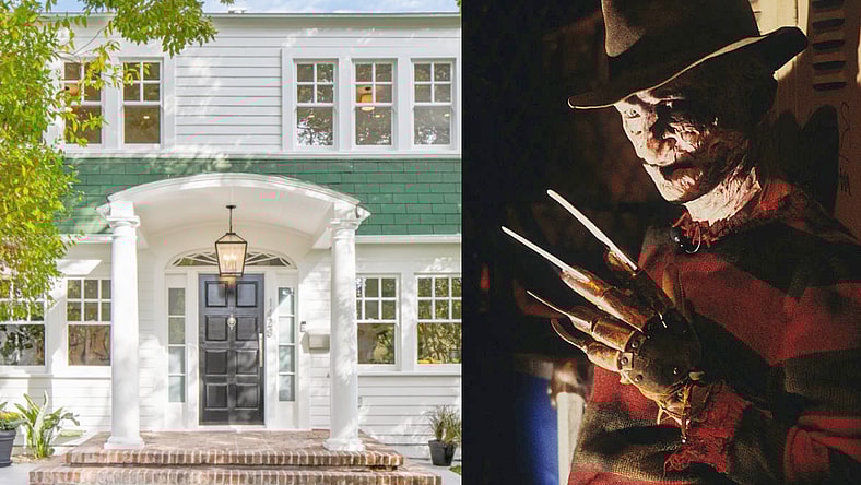 Nightmare on Elm Street House in Los Angeles, CA and Robert Englund as Freddy Krueger