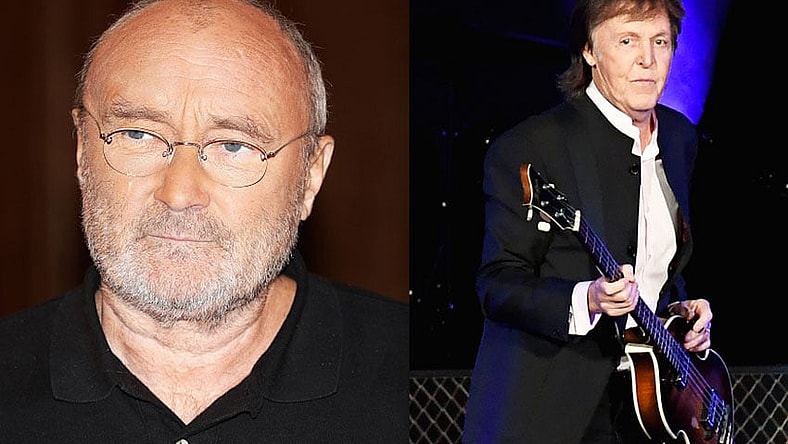 Phil Collins and Paul McCartney Getty