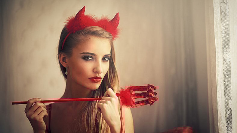 Red devil girl Getty Images