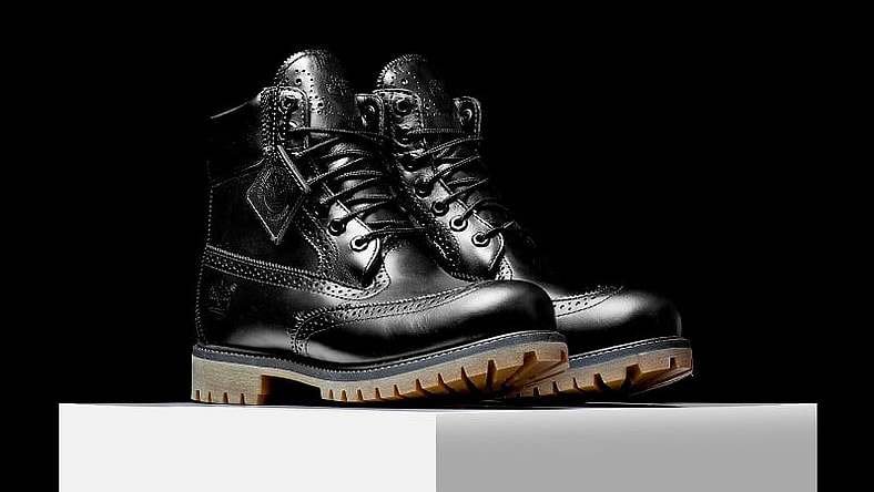 Timberland's Brogue is also available in black (Photo: Rise)