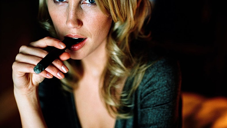 Woman with cigar