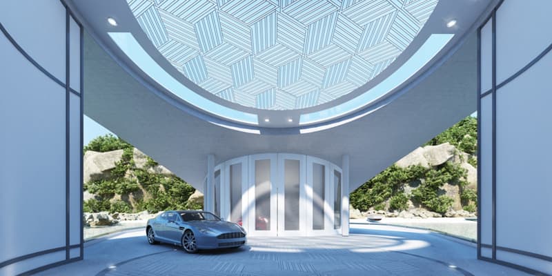 A stylish, naturally lit carport (Photo: Schopfer Associates)
