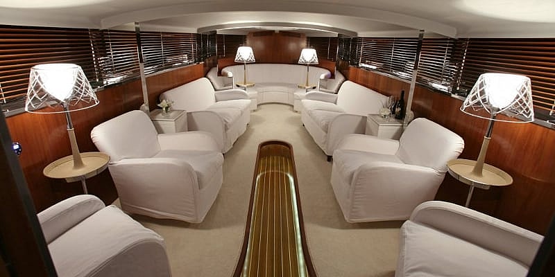 Motor Yacht A - interior limo tender.jpg Inside the limo tender (Photo: y.co)