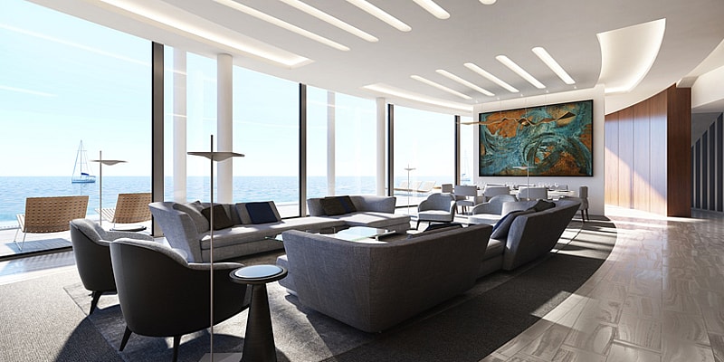 Schopfer Associates Sting Ray Floating Home - great room.jpg The great room flow outside (Photo: Schopfer Associates)