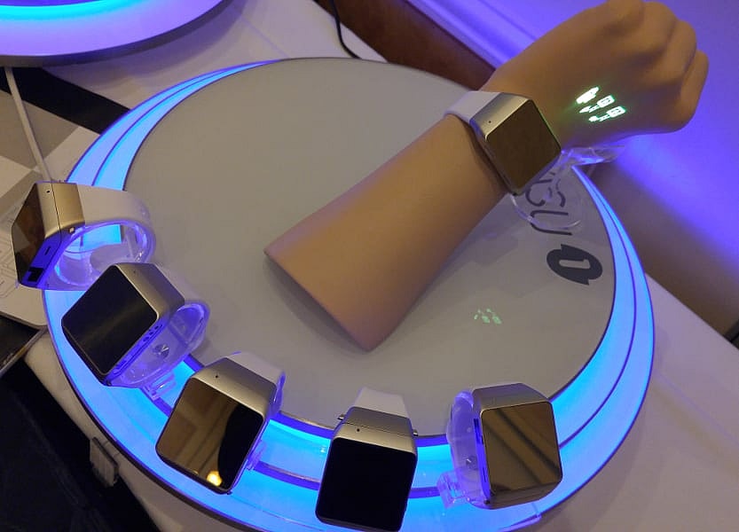 Cast One projects onto your hand or the wall