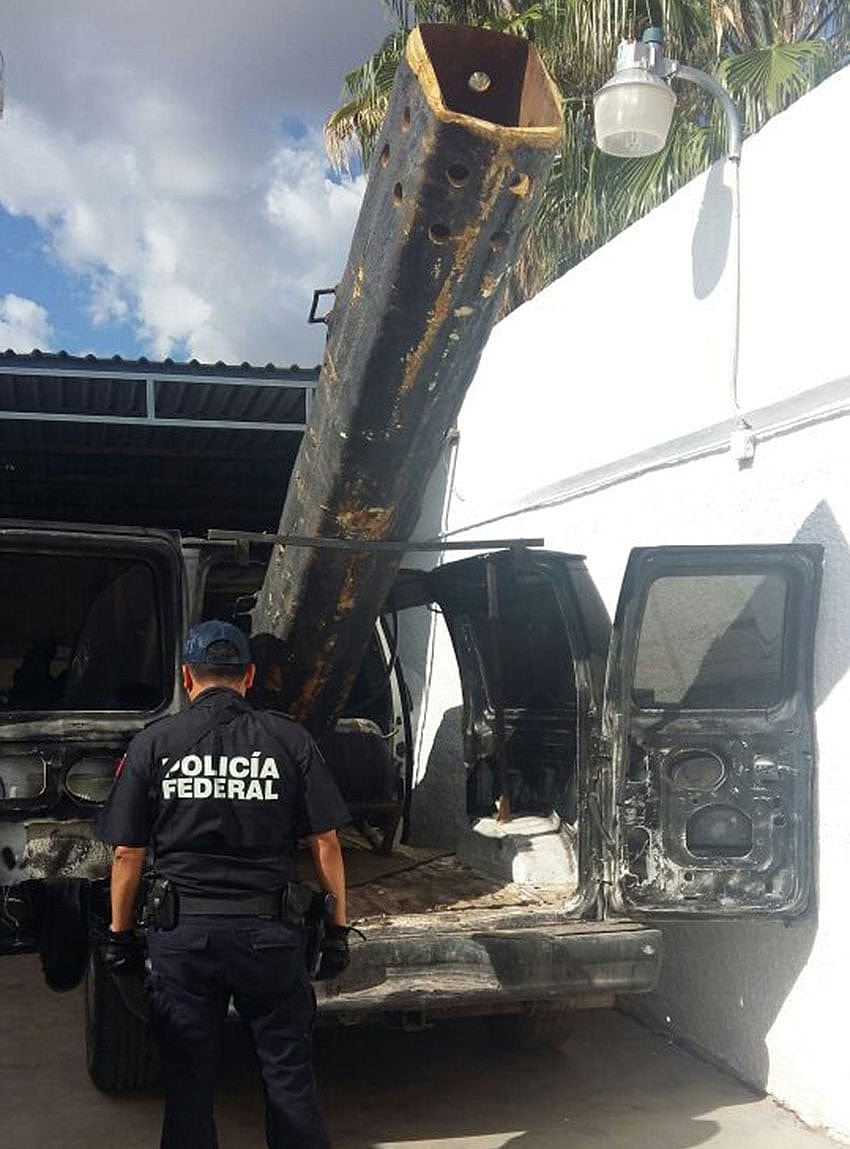 Mexico drug cannon AP