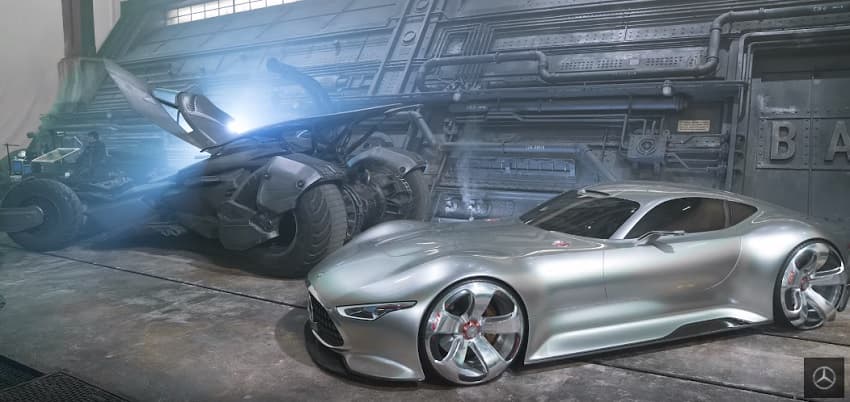 batman-mercedes2 Batmobile and Mercedes