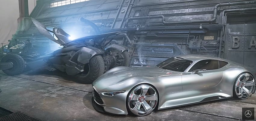 Batmobile and Mercedes