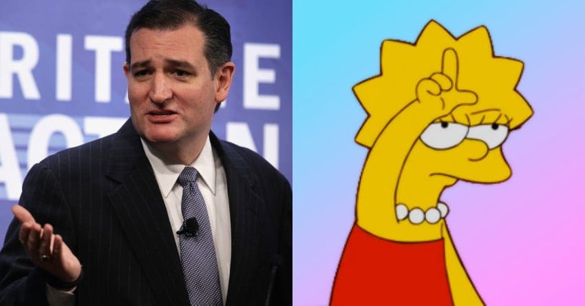 Ted Cruz Lisa Simpson
