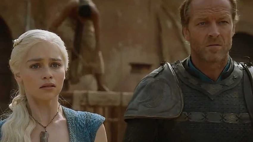 daenerys-ser-jorah-game-of-thrones Daenerys Targaryen and Ser Jorah