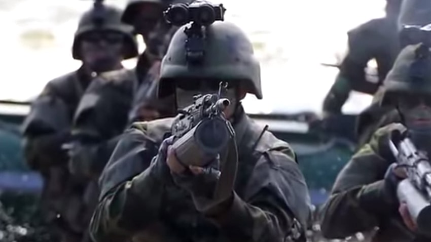 north-korea-dance-military North Korea army dudes