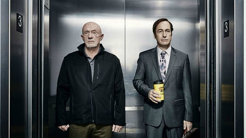 saul-mike-better-call-saul Mike Ehrmantraut, Jimmy McGill/Saul Goodman