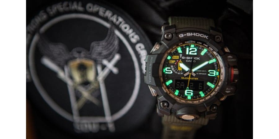Casio G-Shock Mudmaster GWG-1000.jpg The G-Shock Mudmaster GWG-1000 ain't afraid to get dirty