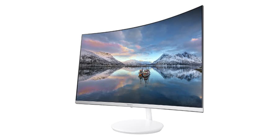 The curved CH711 Quantum Dot monitor looks good from every angle
