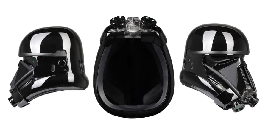 Anovos Star Wars Rogue One Death Trooper Helmet - multiple angles.jpg Yes, it's an actual helmet, but just for cosplay (Photo: Lucasfilm Ltd.)