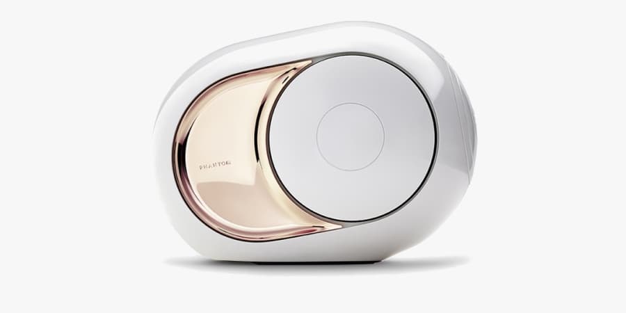 Best Compact Blasting Speakers - Devialet Gold Phantom.jpg The Gold Phantom is quite simply the most powerful distortion-free speaker out there