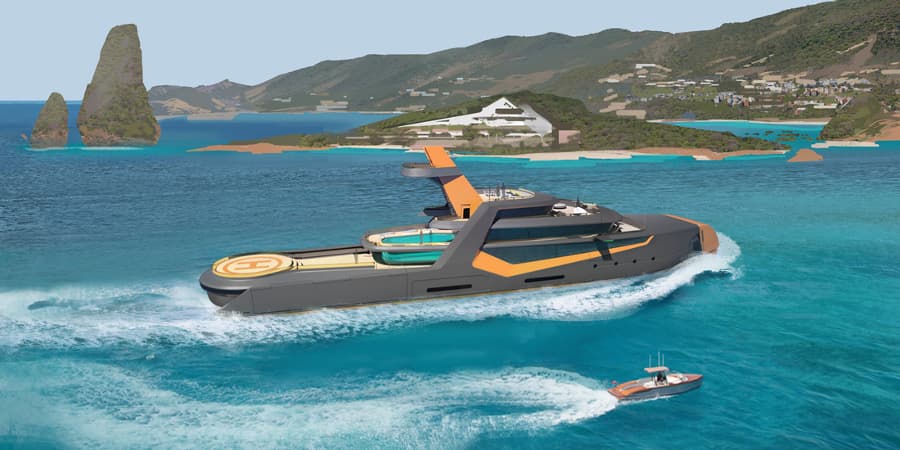 Henry Ward Design 66m Time explorer yacht.jpg Pretty much your own private cruise ship (Photo: Henry Ward Design and BMT Nigel Gee)