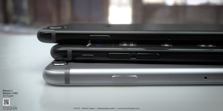 Martin Hajek iPhone 7 rendering - stacked.jpg How will the iPhone 7 stack up? (Photo: Martin Hajek)