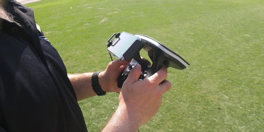 The included Skycontroller 2 unit (Photo: Scott Tharler)