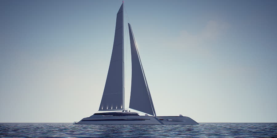 Majestically telescoping (and retracting) sails (Photo: René Gabrielli)