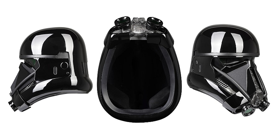 Anovos Star Wars Rogue One Death Trooper Helmet - multiple angles.jpg Yes, it's an actual helmet, but just for cosplay (Photo: Lucasfilm Ltd.)