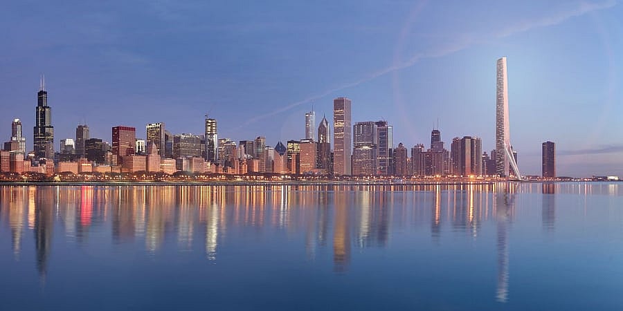Gensler Chicago Gateway Tower - skyline.jpg Hoping to greatly impact both Chicago's skyline and tourism (Photo: Gensler)