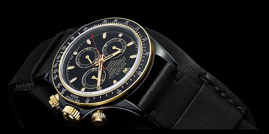 Lenny Kravitz designed LK01 Rolex watch - close angle.jpg It's based on Rolex's classic Cosmograph Daytona (Photo: Les Artisans de Geneve)